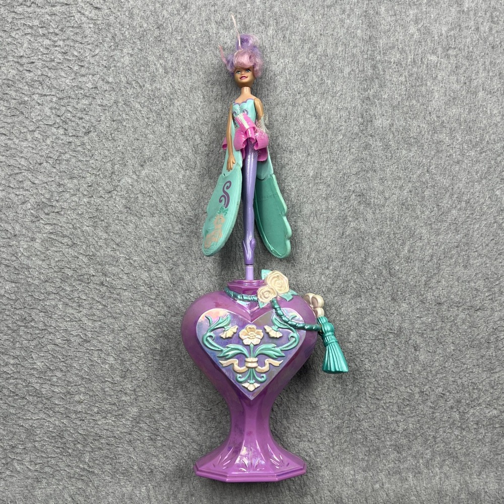 VTG 1994 Galoob Scents Sky Dancers Doll Toy Purple Teal Heart Launcher Fairy